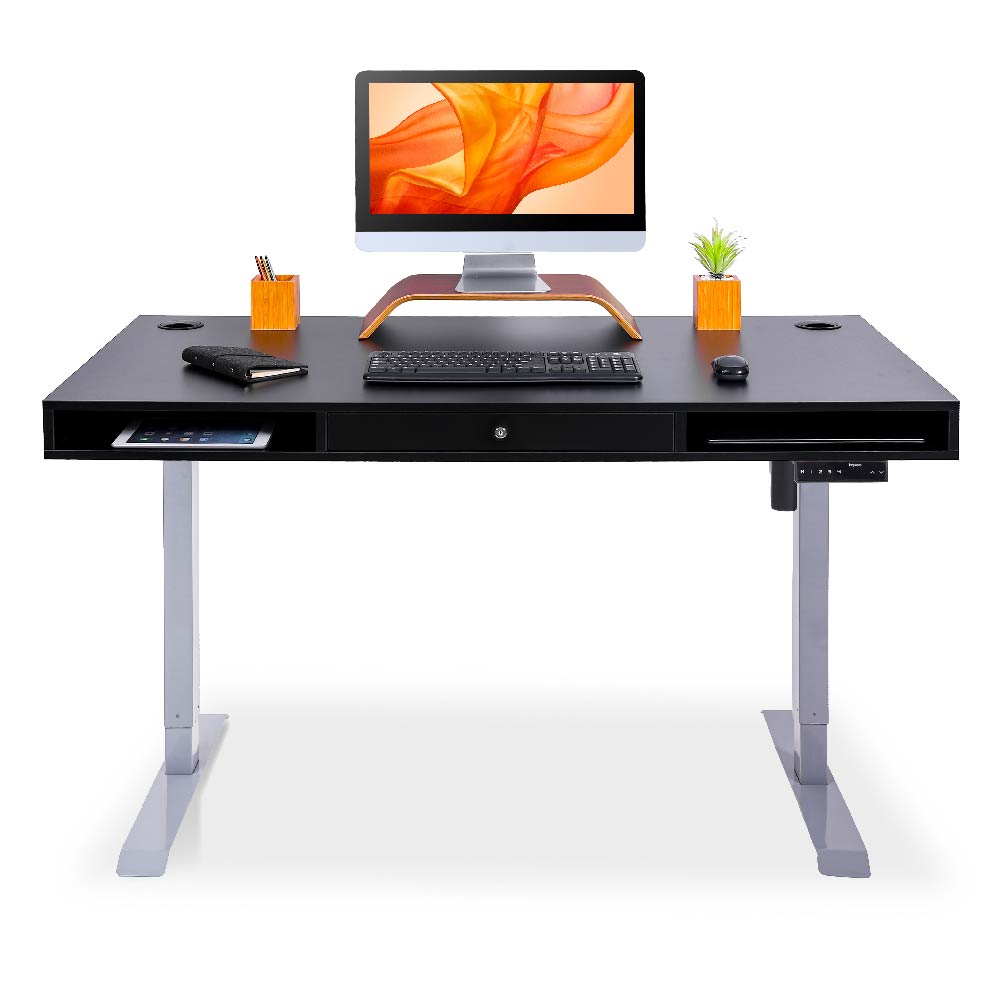 Bureau assis debout avec rangements SPACE DYNAMIC KQUEO