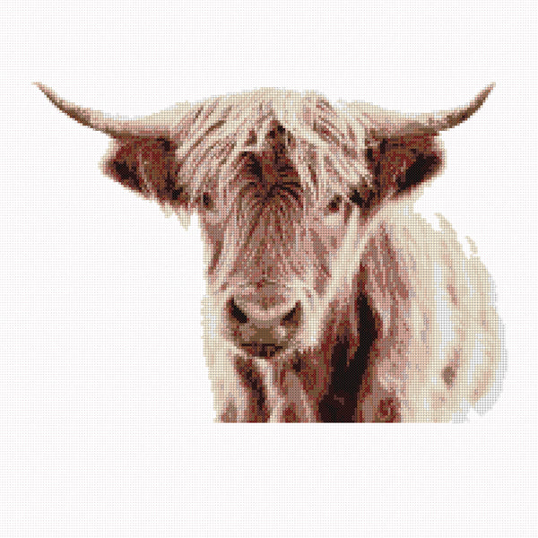 Highland Cow Cross Stitch Pattern – Geo Creations UK