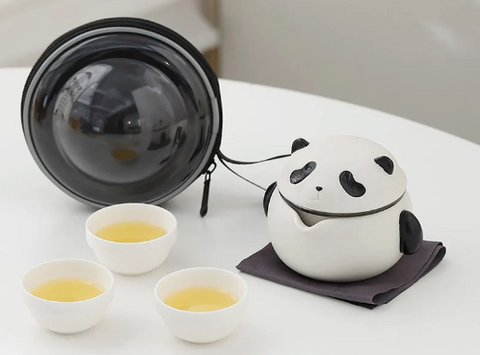 quick cup, travel teaset, panda teaware set from zenlife.space16 Common Tea Utensils Introduction, a Guide to Becoming a Tea Connoisseur