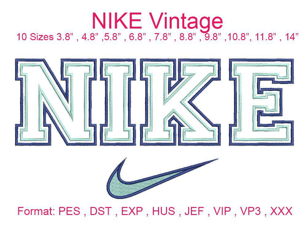 Download Nike Vintage Nike Swoosh Embroidery Design Download V3