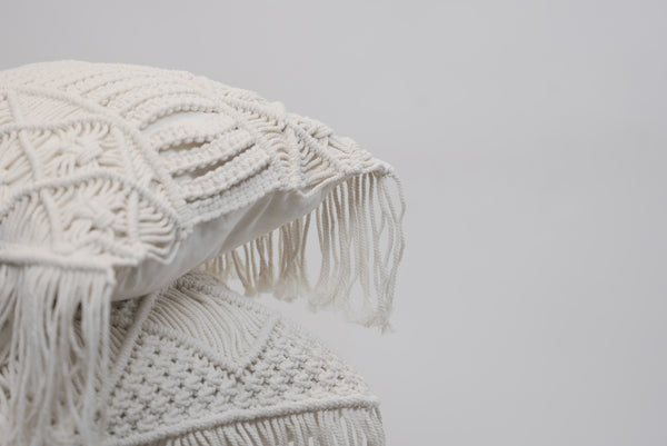 Macrame scatter cushions