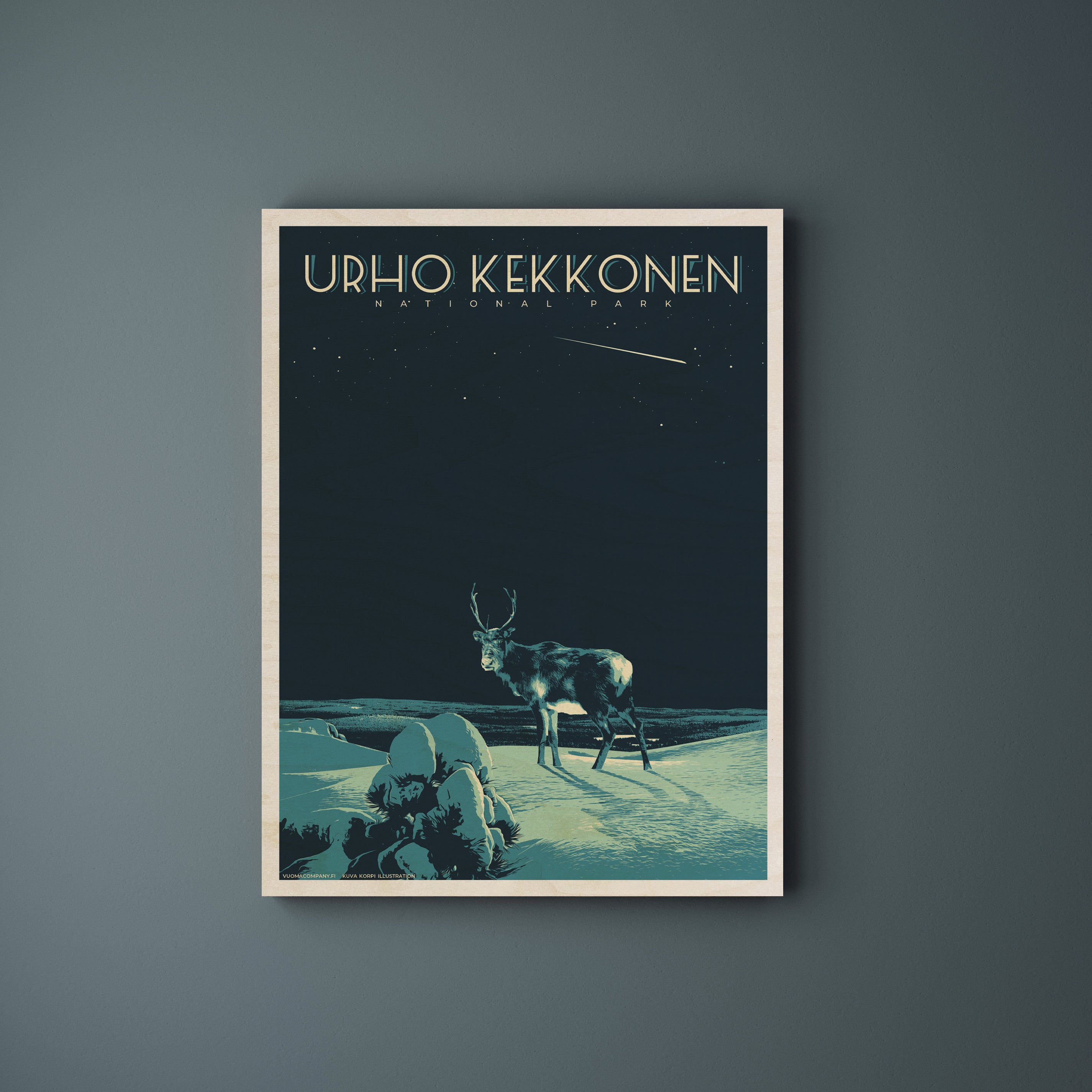 Vuoma Company - Urho Kekkonen - Plywoodprint product image