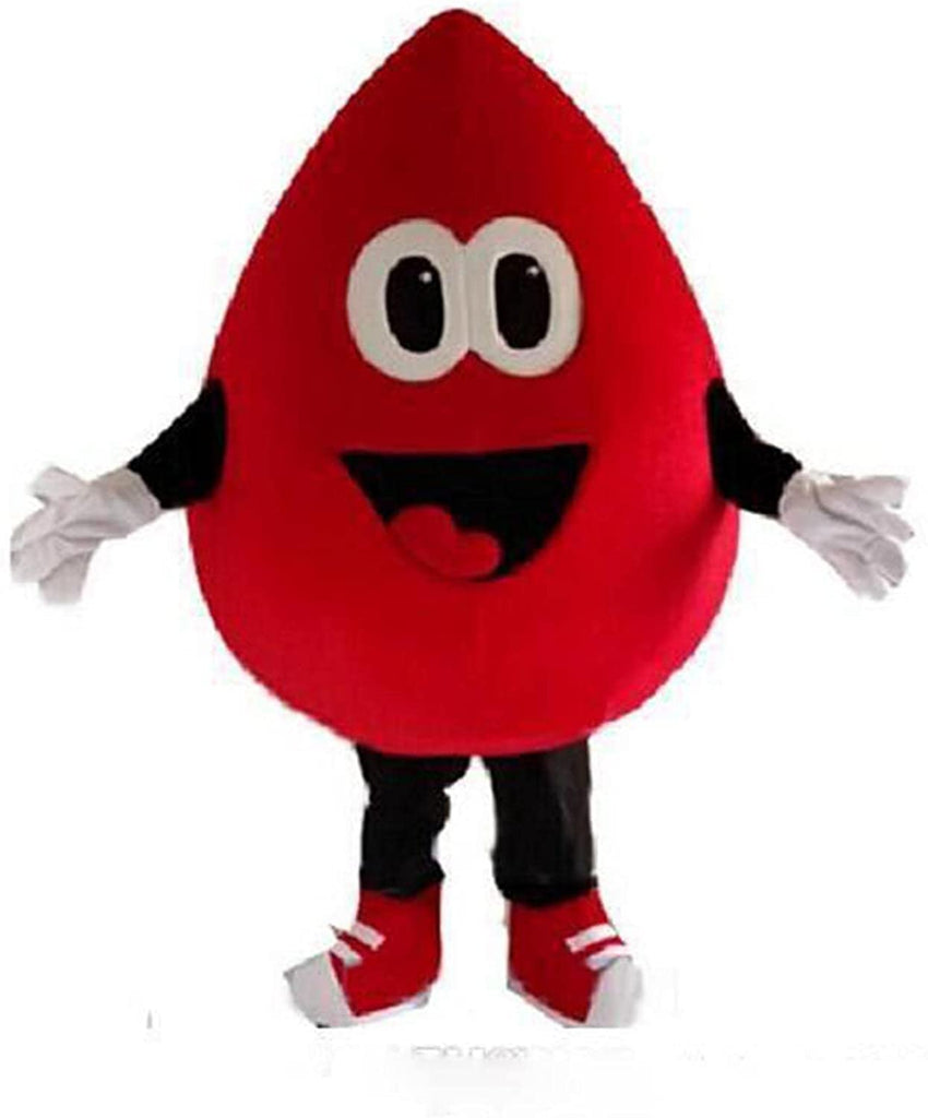 Hot sale Red Blood Drop mascot costume cartoon character fancy dress E