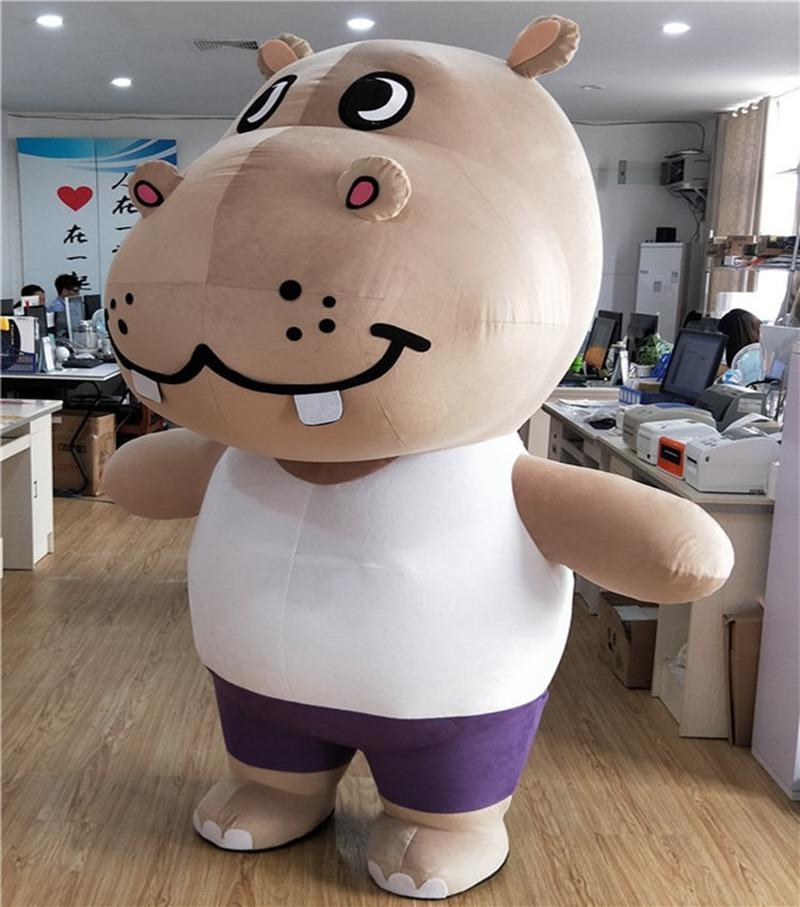 hippo inflatable christmas