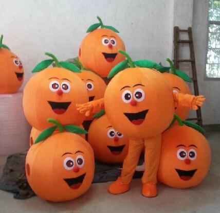 orange fruit mascot