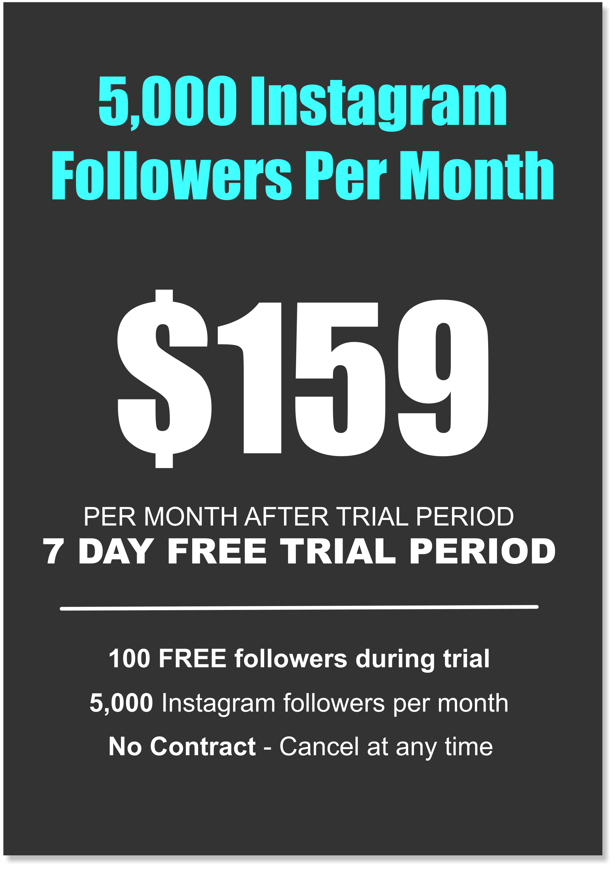 get instagram followers free trial