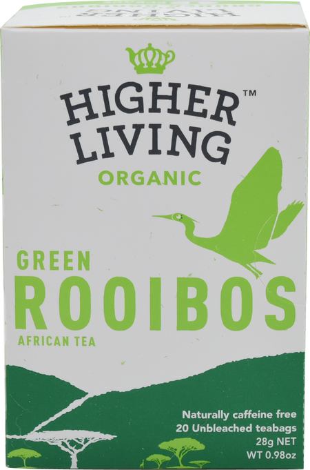  Higher Living Organic Green Tea Lemon, 40g (20 Teabags), Refreshing Blend of Organic Green Tea with Zesty Lemon Flavor