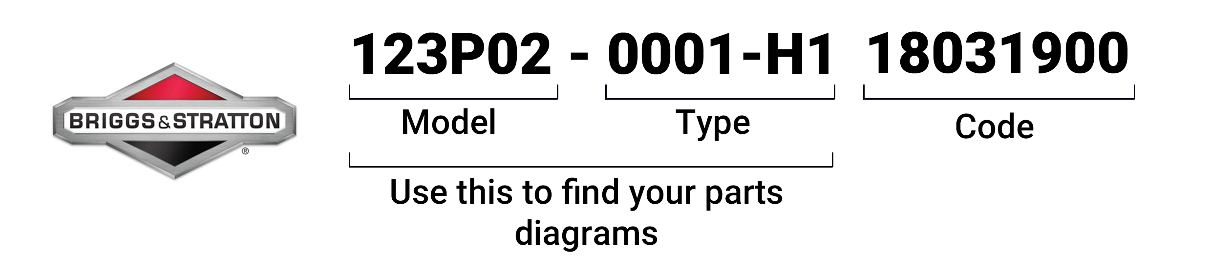 How to read Briggs Stratton Model Type and Code