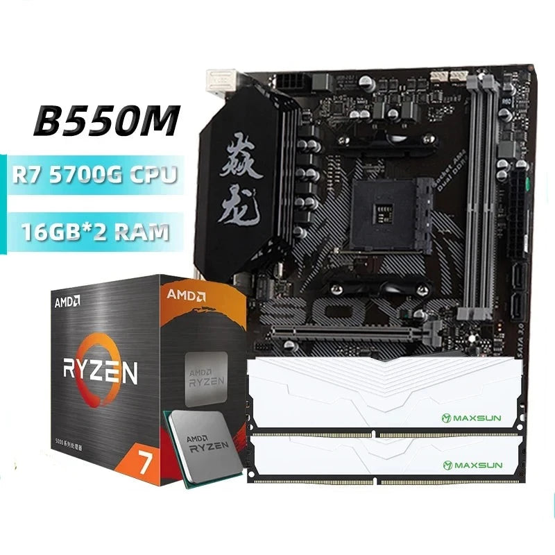 B550M Motherboard Kit And Memory Processor