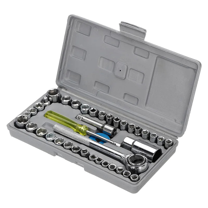 3/8" 1/4" Drive Bit Socket Wrench Set