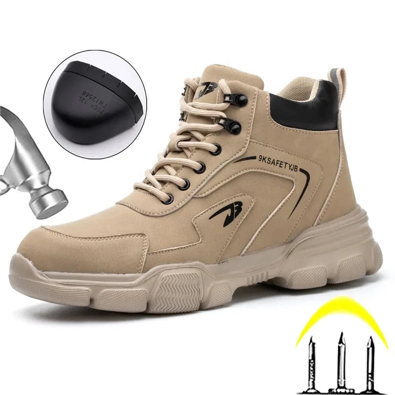 Men Safety Anti-smash Anti-stab Work Boots