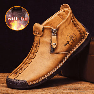Men Handmade Casual Ankle Boots - MLH warehouse