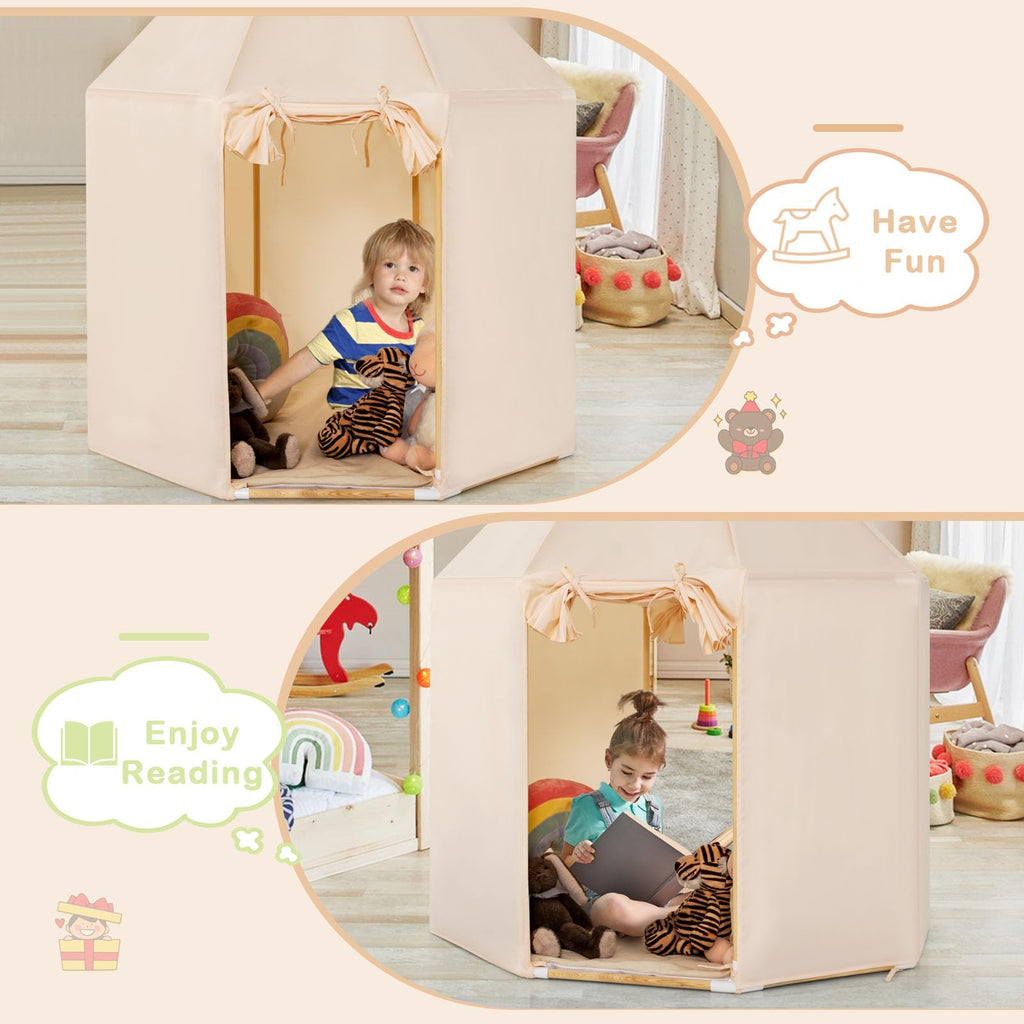 Click N' Play Giant Kids Foam Playhouse Play Tent for Boy and Girls Indoor  and Outdoor, Interlocking Eva Foam Tiles.