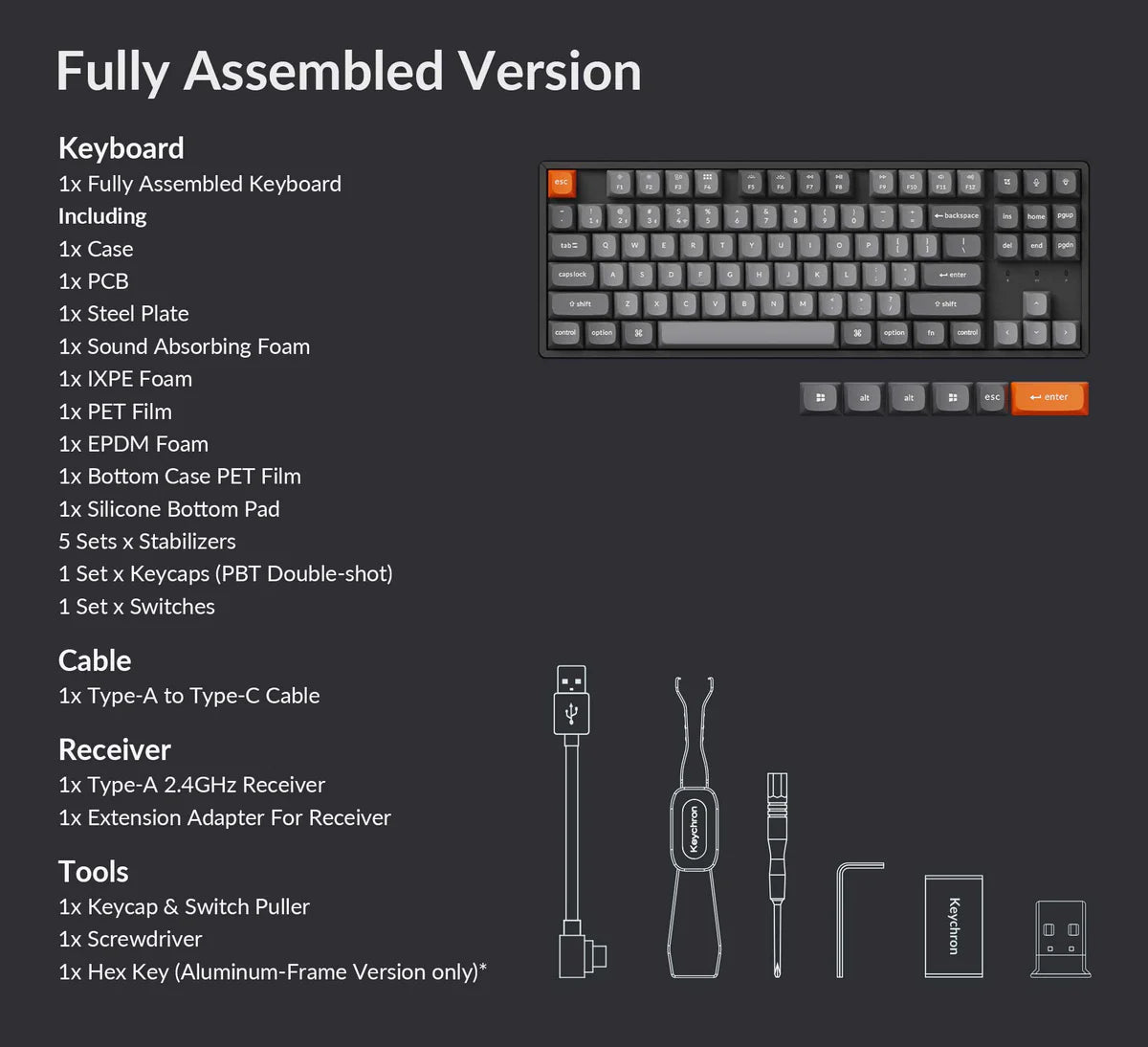 Keychron -  K8 Max Aluminum Mechanical Keyboard 80% image 5