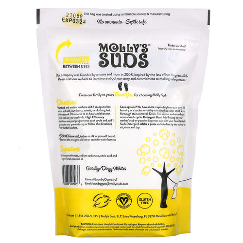 Molly's Suds Oxygen Whitener 41.09 oz Bag