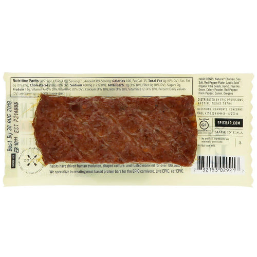 Epic Bar Chicken Sriracha Bar 12 Bars 1.5 oz (43 g) Each