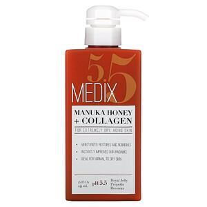 Medix 5.5, Manuka Honey + Collagen Cream, 15 fl oz (444 ml) - HealthCentralUSA