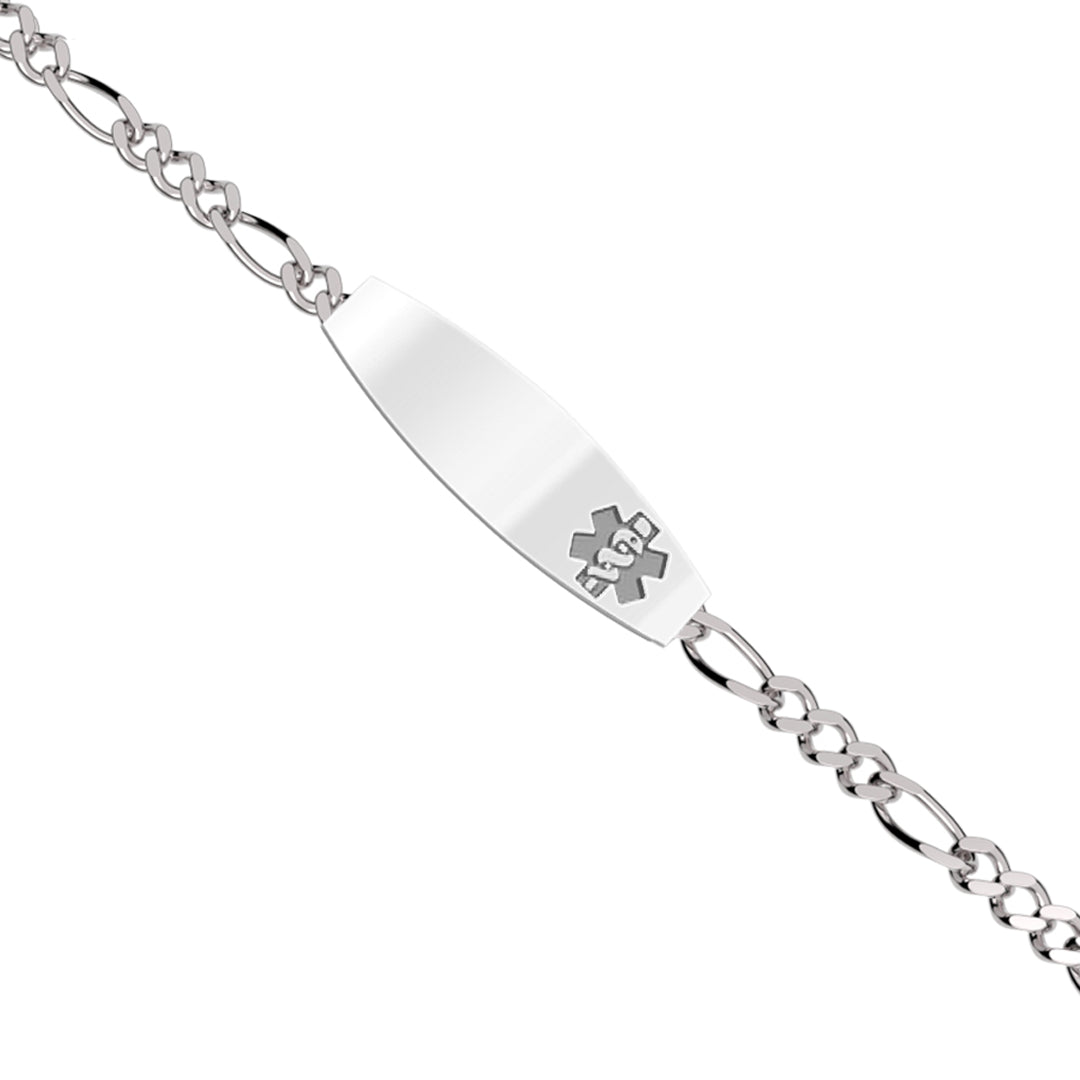 Ladies or Men Sterling Silver ID Bracelet
