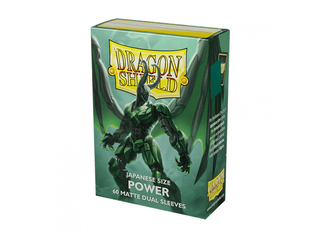 Dragon Shield Japanese Sleeves - 60ct Pack Dual Art - Power Green – Gamers  Guild AZ