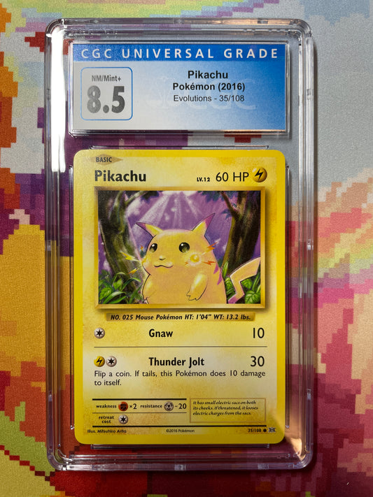 Pokémon PSA 8 Pikachu #120/147 Reverse Holo Platinum Supreme Victors