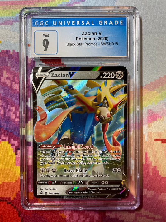 Pokemon Zacian V Promo Card SWSH018