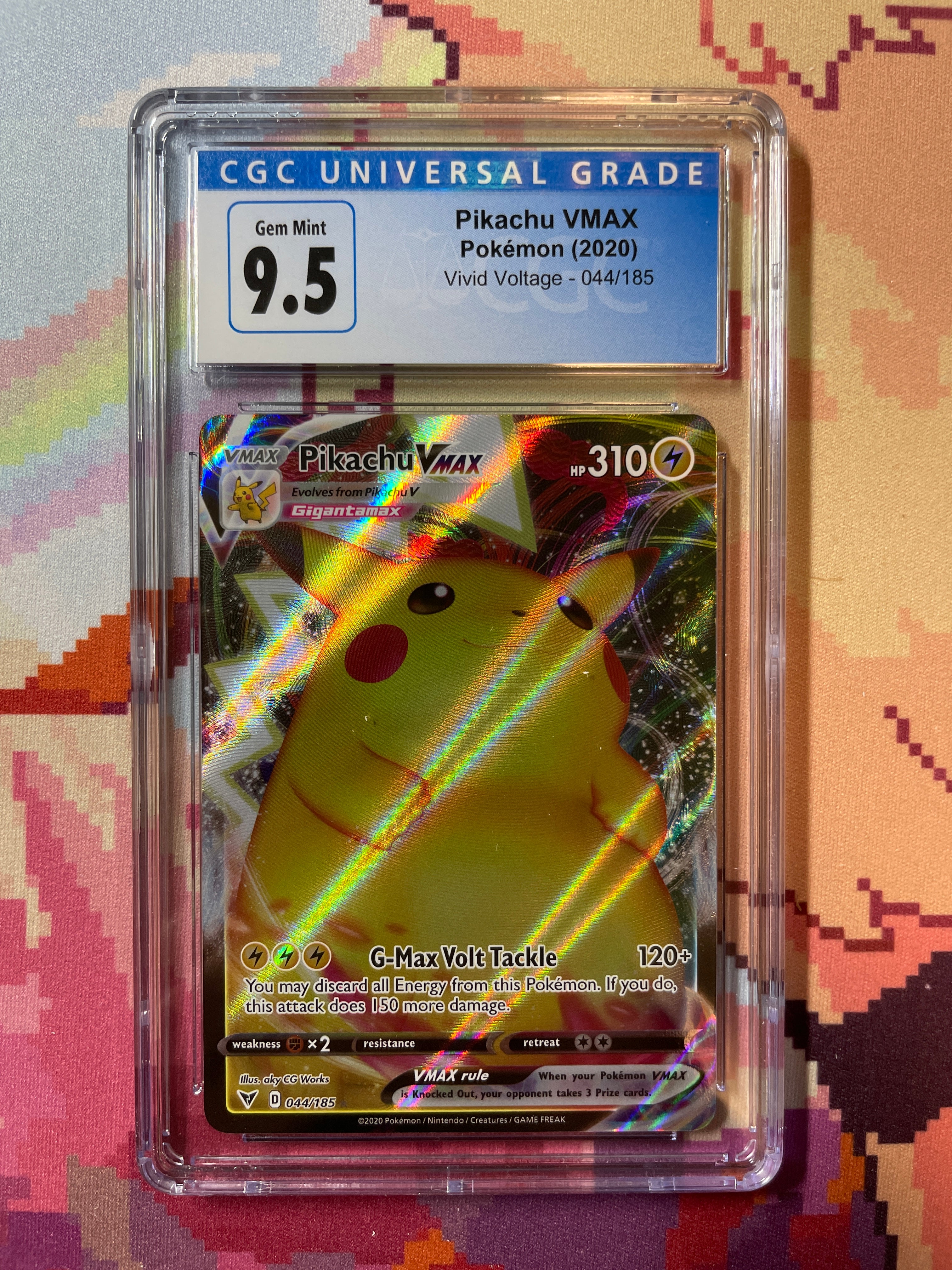 2020 Pokémon Vivid Voltage Rayquaza Amazing Rare 138/185 CGC 9.5