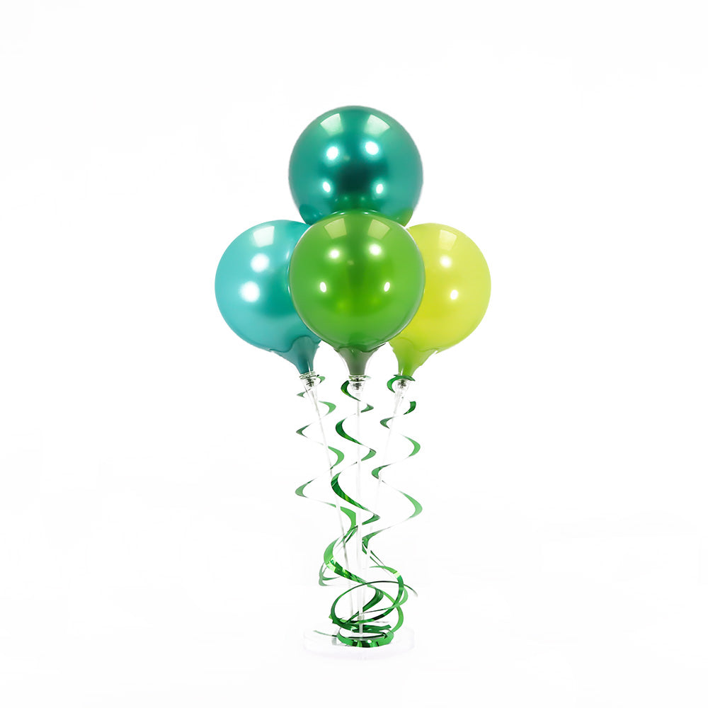 Balloon Bouquet - Dark Green, Lime, Teal, Green - BalloonsInABox product image