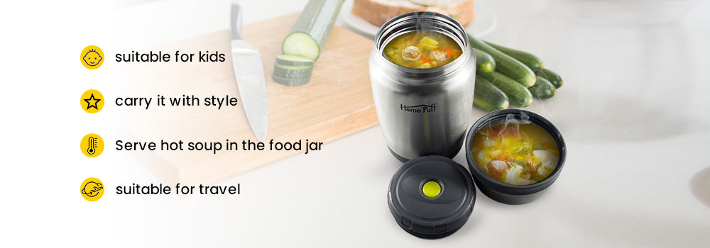 Features of insulated food jar