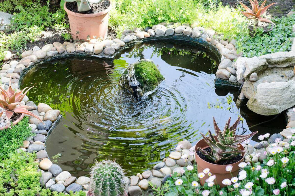 Water feature in the garden