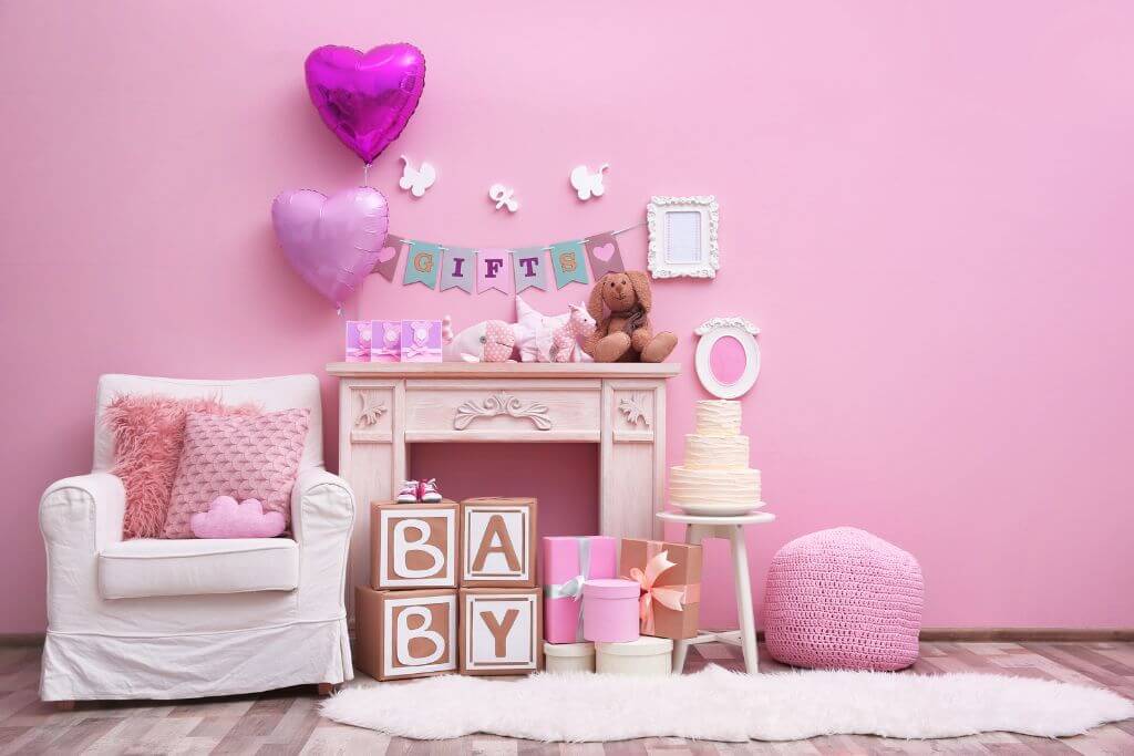 Baby nursery in pink