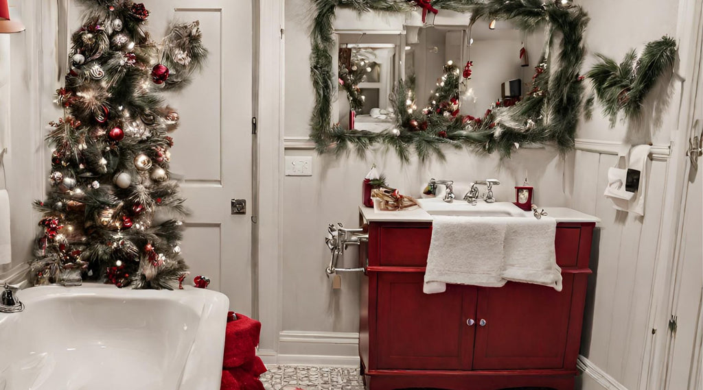 bathroom christmas decor ideas