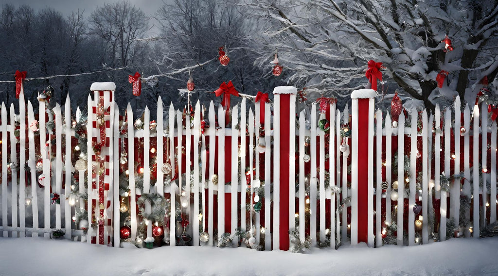 Christmas fence decor ideas