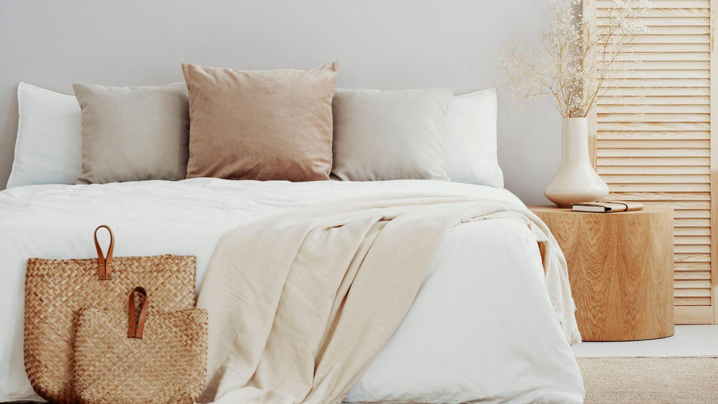 Fall Bedroom Decor Pillows and Blankets