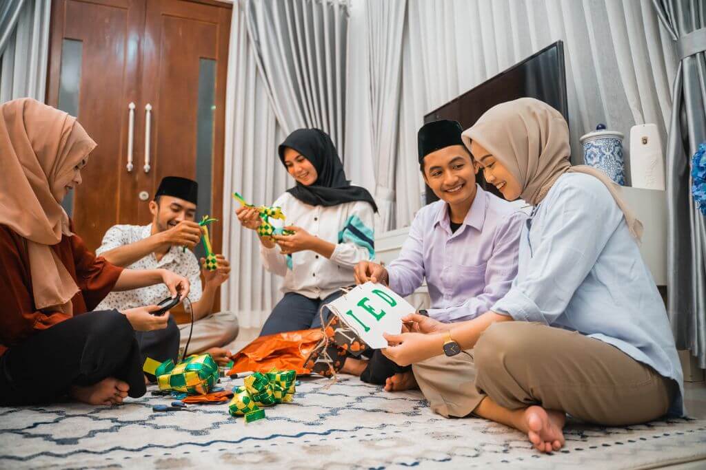 Family celebrating Ramadan