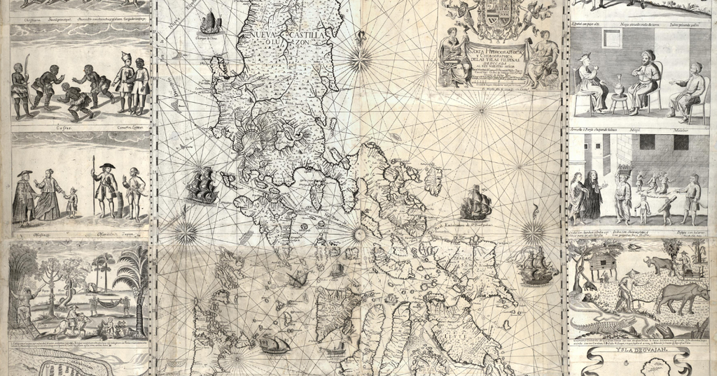 chart of the Philippines, drawn by the Jesuit Father Pedro Murillo Velarde (1696-1753) and published in Manila in 1734
