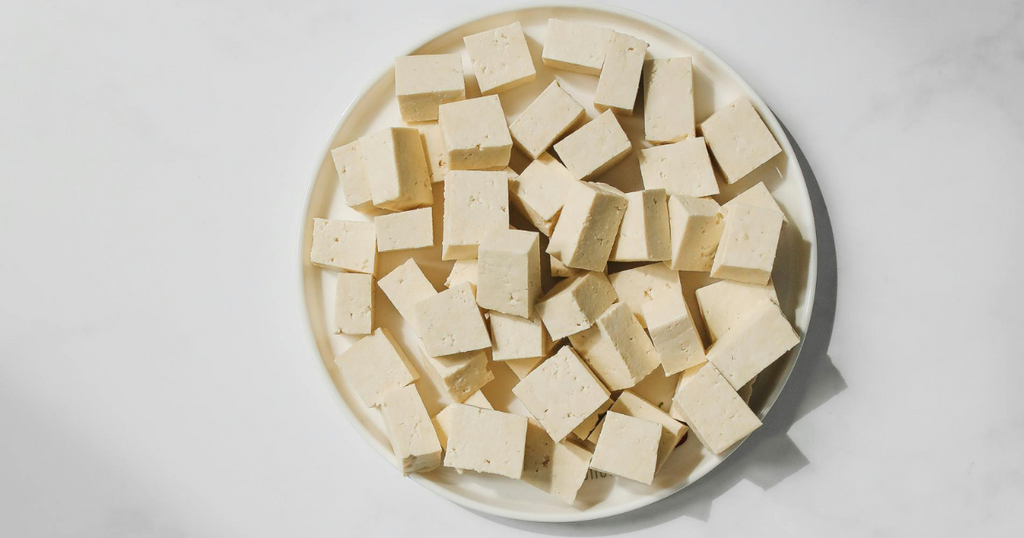 Plate of tofu