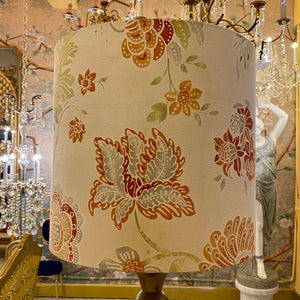 Linen Shade with Floral Print