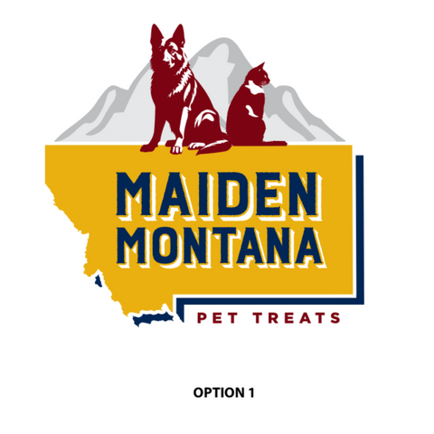 Option 1 to vote for Maiden MT Pet Treats' new Look
