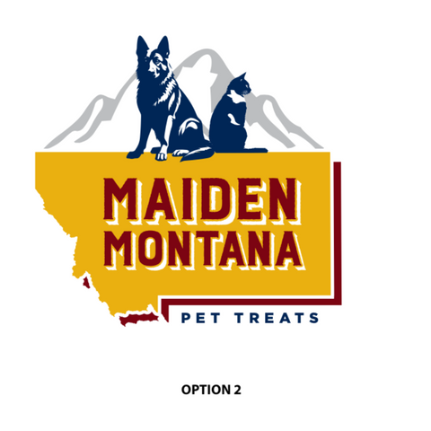 Option 2 for voting on Maiden MT Pet Treats' New Look