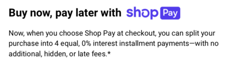 Shop Pay Installments image
