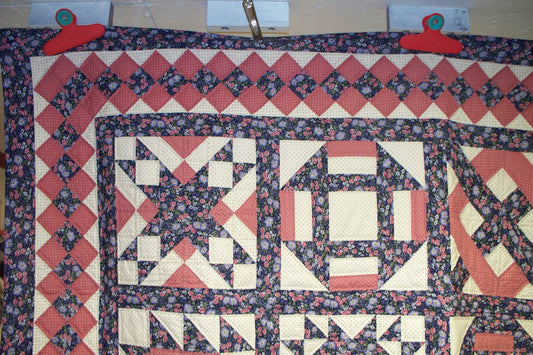 Hand quilted Sampler-twin