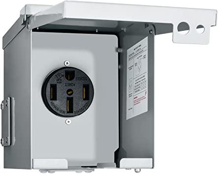Temporary Power Outlet Panel, Briidea RV Panel Outlet with a 20, 30, 5