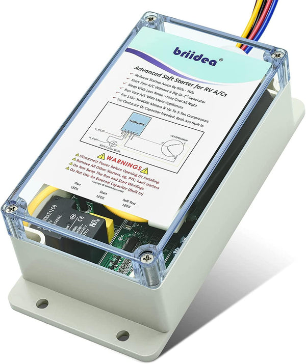 Briidea Crawl Space Humidistat Controller, Dehumidistat and Thermostat Control with 2 Plug in Outlets, Reduce The Crawl Space Humidity Level, Ideal