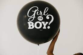 gender reveal balloons