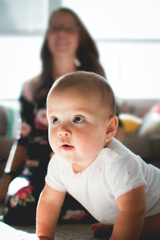 mum and baby tummy time