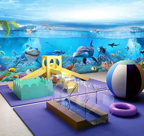 underwater wall mural