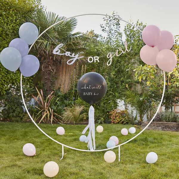 gender reveal balloons