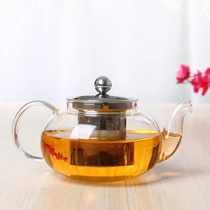 Clear Glass Teapot 40 Fl oz