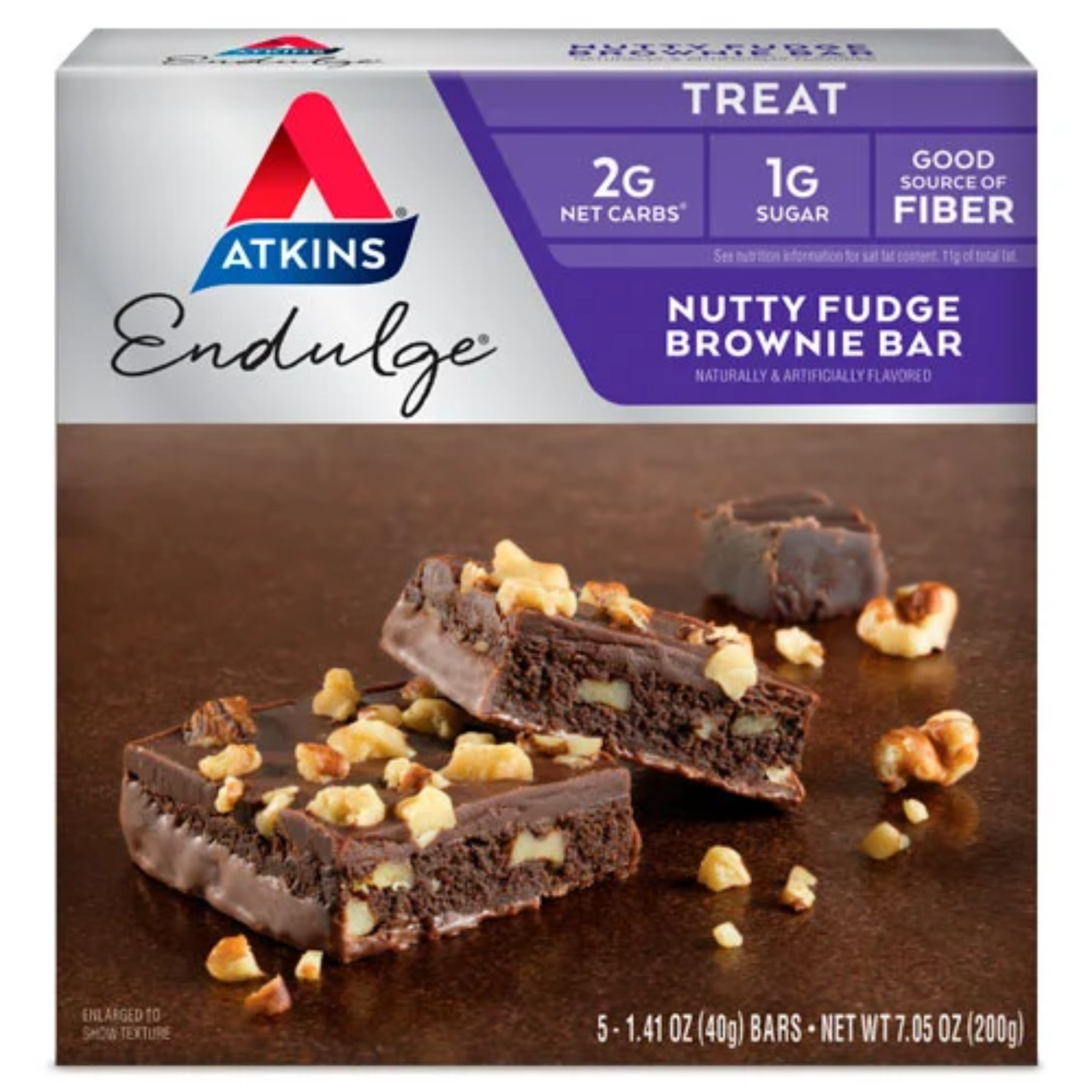 Endulge Nutty Fudge Brownie Bar - Atkins Online Store product image