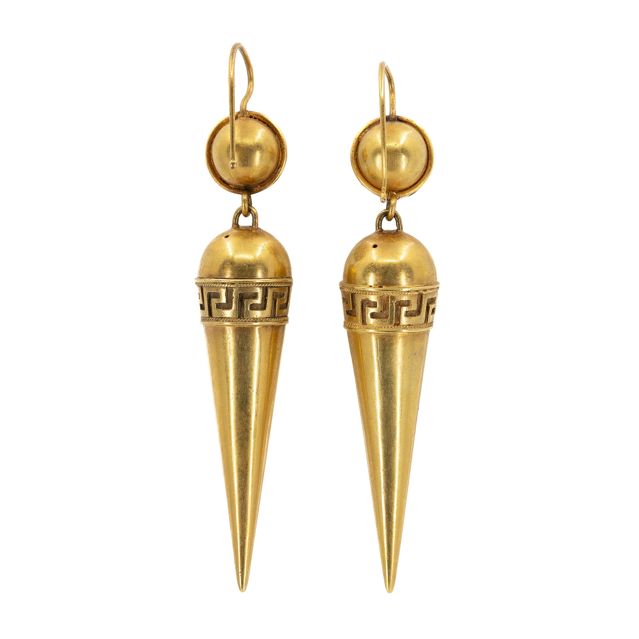 Victorian Gold Torpedo Shaped Earrings – Charlotte Sayers